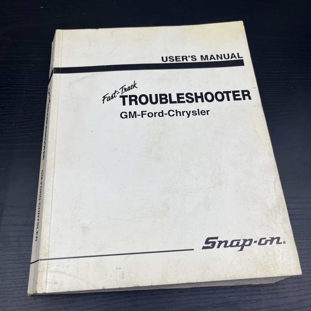 Snap-On Fast Track Troubleshooter 5th Edition‎ GM Ford Chrysler 1993 Manual